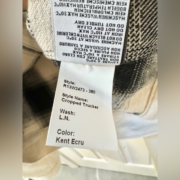 NWT R13 White Denim Jacket - Picture 10 of 10